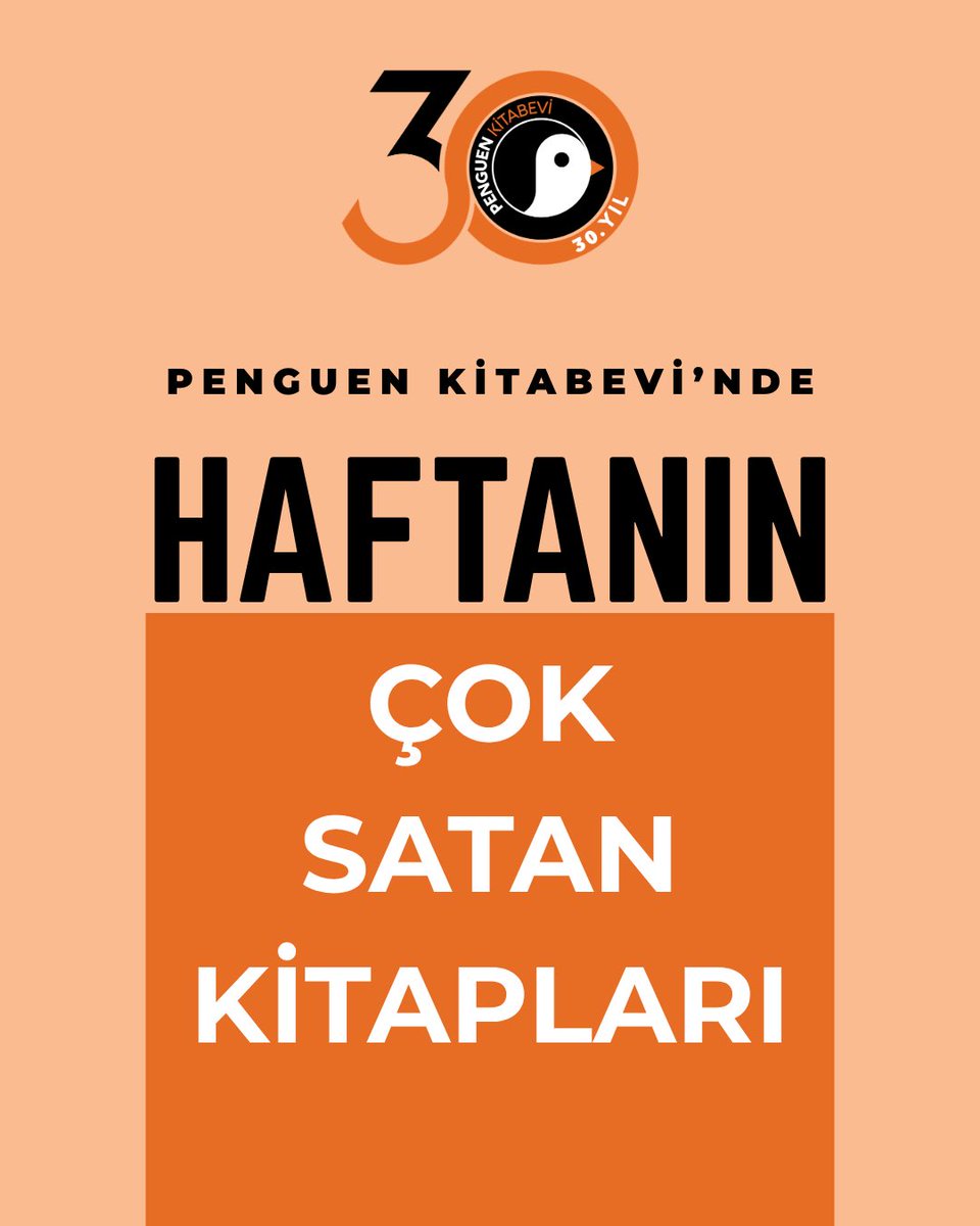 penguenkitabevi's tweet photo. Penguen Kitabevi haftanın çok satanlar listesi!✨

#PenguenKitabevi https://t.co/JCVBxel7OL