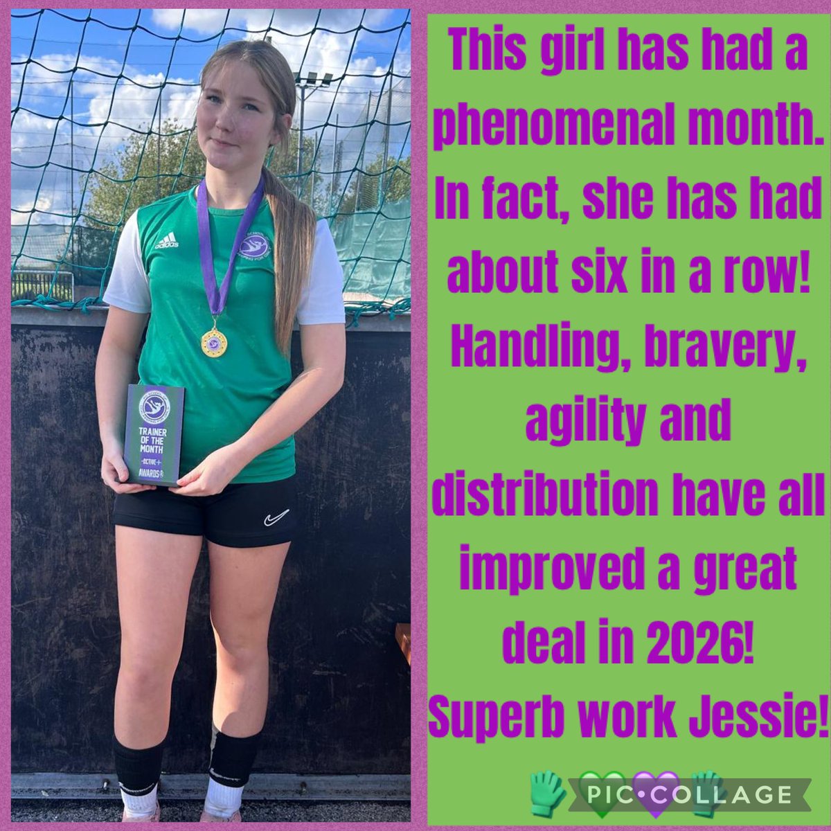 HERGKWars's tweet photo. Absolutely class.
🧤💚💜💚🧤
@kirstielevell97 
@Keepingskills https://t.co/tEEqWmzLHY