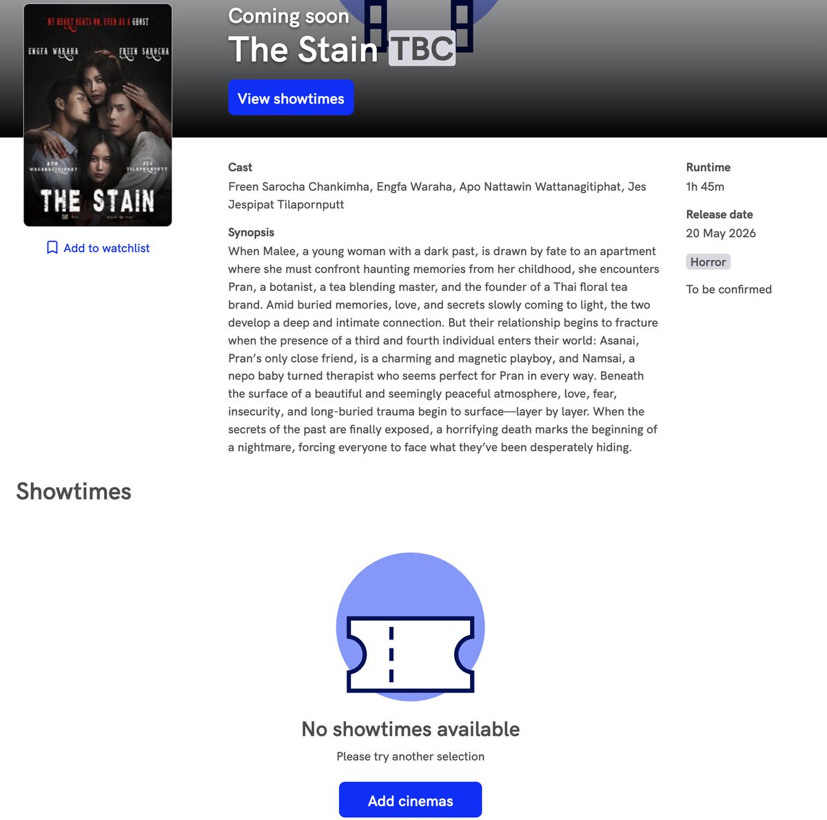 P_ishda's tweet photo. Hi @rafaella_films and @SM_Cinema, may we kindly ask for an update regarding "The Stain" screenings in the Philippines? 🙏

Many fans are interested in watching, but as of today (May 19), there are still no details regarding SM Cinema branches, schedules, ticketing, or whether this will be a limited or multiple-showing release.

Since it’s happening on a weekday, advance information would really help fans adjust work schedules and make travel plans. 

Thank you, and we hope for an update soon! 

Looping in @girlfreenphil just in case they also have more information on this. Thank you very much! 

#TheStain 
-------------------

🔗 SM Cinema (IG) Post: https://t.co/wzdxxLcTnz 

🔗 SM Cinema Website: https://t.co/u5gFIgHPtM