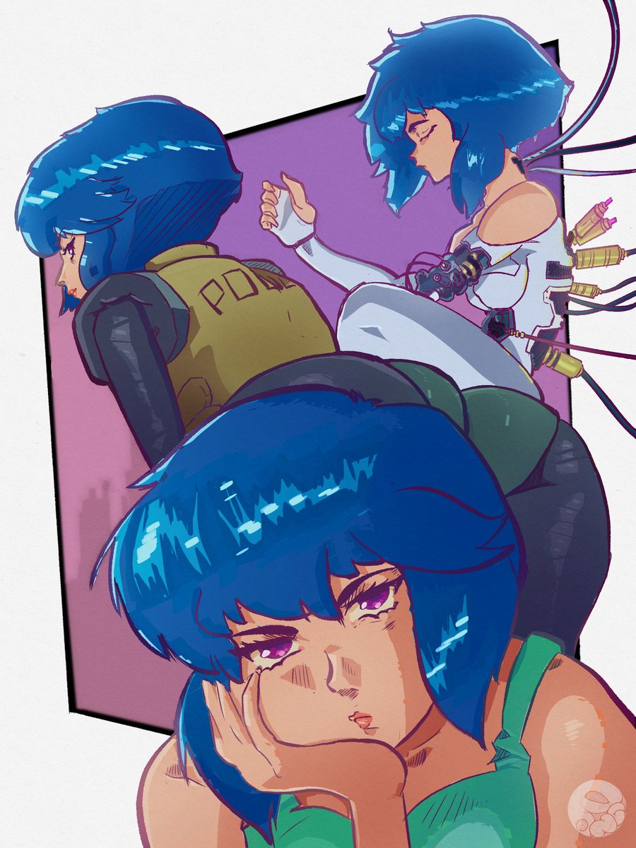 __png_'s tweet photo. Motoko Kusanagi 
#anime #ghostintheshell #illustrationㅤ https://t.co/I2UFulhRAc