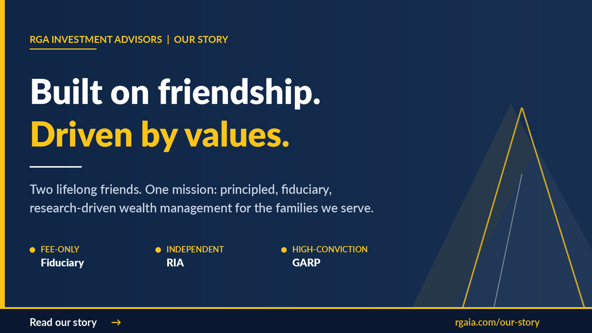RGAIA's tweet photo. Built on friendship. Driven by values.

The story behind RGA isn't really about portfolios. It's about two kids who grew up trading ideas... and never stopped. Read our story  https://t.co/MAOMzDB7uL https://t.co/IUkw5L0zgr