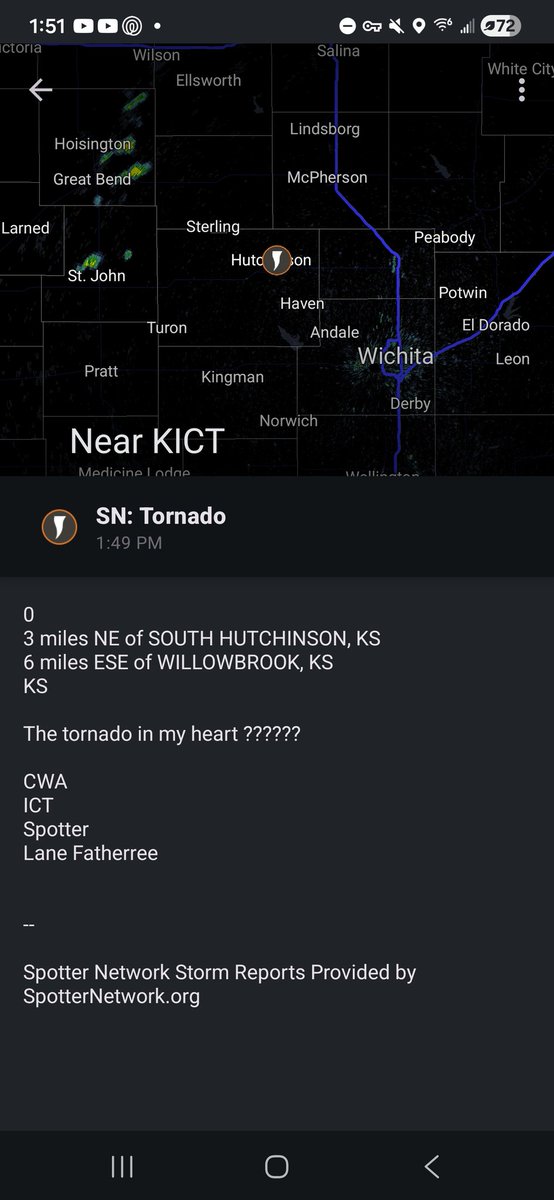 Weatherman180's tweet photo. Larping tornado reports on a Cig 2 hatched, 15% day. Some people... https://t.co/xpzuwoGNWw