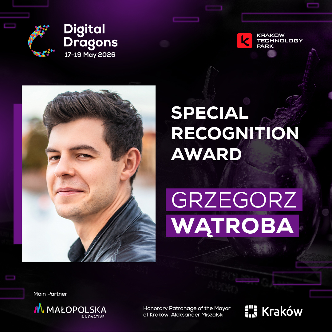 Digital_Dragons's tweet photo. Digital Dragons Awards
Special Recognition Award
Winner: Grzegorz Wątroba (@GameDevGrzesiek) 
🎖️ Congratulations! #DD2026 https://t.co/ffpx4RbthK