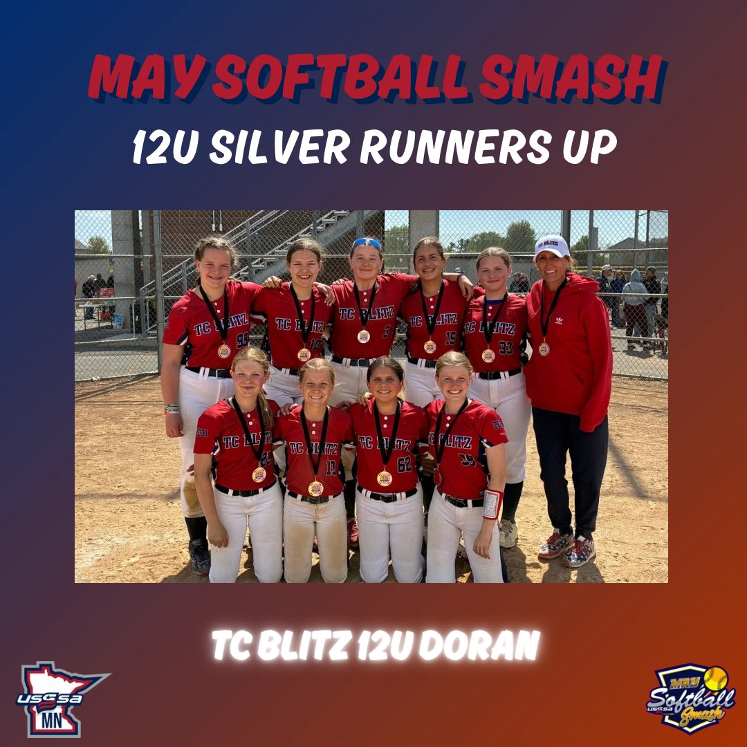 MNUSSSAFP's tweet photo. Congrats to our May Softball Smash 12U Silver Top Finishers‼️

#playusssa #usssafastpitch https://t.co/ob4hbFGiwc