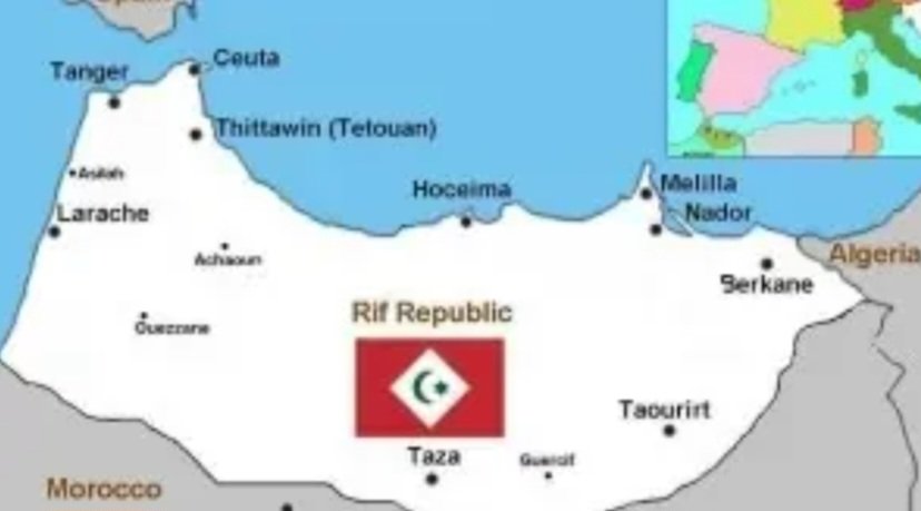 DunatAzir's tweet photo. @Africa_news_Now Vive le peuple Rifain
Vive la republique du Rif ✌✌✌ https://t.co/jZOpcvlXPw