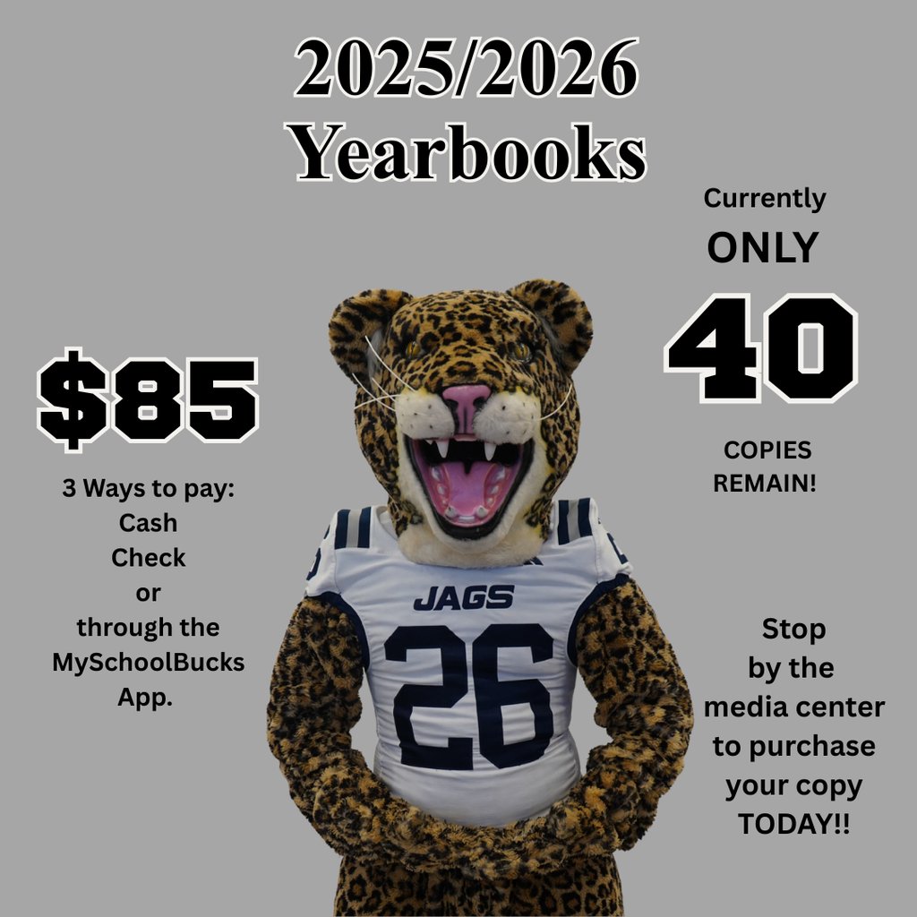 SpaldingHigh's tweet photo. The 2025/2026 yearbook is selling out FAST! Get your copy before they are all gone! https://t.co/U9lKvlOWXa