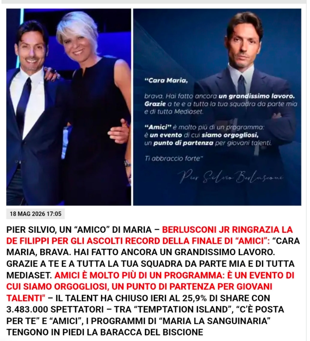 AndreaMefi4753's tweet photo. #Dagospia ruggisce contro il governo #Meloni e poi si fa mansueto quando tocca #Mediaset (citofonare #BarbaraDUrso) e #MariaDeFilippi (#ascoltitv in netto calo): un doppio registro che molti lettori notano da tempo. https://t.co/xOtBbIlCgr
