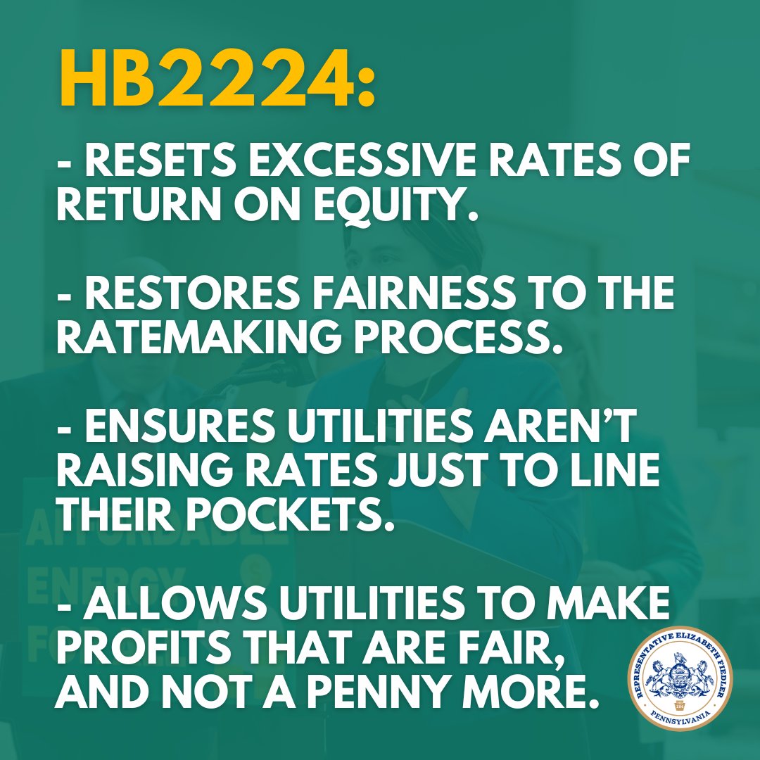 RepFiedler's tweet photo. When our neighbors are struggling to cover basics while utility companies make historic profits, something has to change. HB2224, introduced today with @RepBurgos, will shield your utility bills from corporate greed. Lawmakers should work for the people - not the shareholders. https://t.co/EDWXWvIxy0