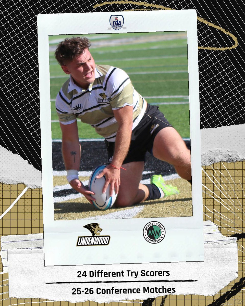LURugby's tweet photo. 24 different try scorers in Midwest Rugby Conference play this season. 💥

Full squad effort from start to finish. Proud of the depth, trust, and selflessness this group showed all year long. 🦁

#LionsForLife #D1ARugby #MidwestRugby https://t.co/4GCUVqIp4G