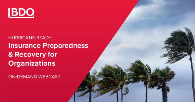 AngieMyers's tweet photo. Insurance claims post hurricane can stall due to policy nuances, adjuster constraints, or missing documentation. @BDO_USA’s Claims Recovery leaders walk through what to do before landfall to strengthen your insurance recovery and speed up resolution: https://t.co/RNMoyFZtrv https://t.co/6Yg1sbbbUK