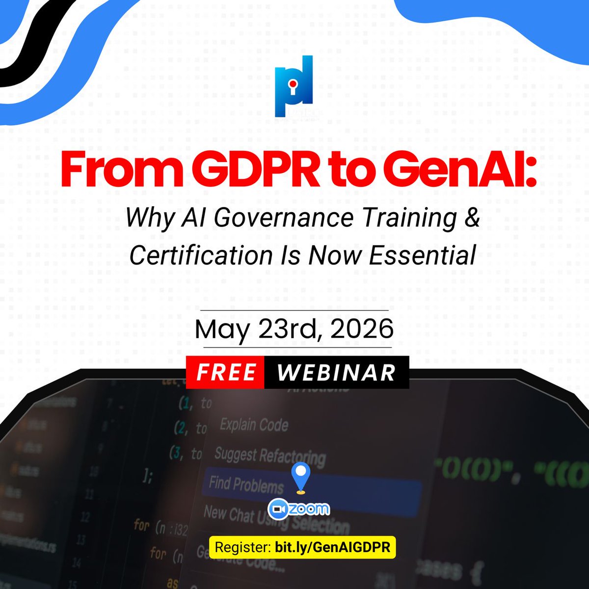 dataproacademy's tweet photo. This session will explore what effective AI governance looks like in practice and why structured training and certification are now essential for professionals responsible for privacy, compliance, risk, security, and AI-enabled business delivery.

https://t.co/bY7x0P6izw
#GenAI https://t.co/wJogSIYcmg