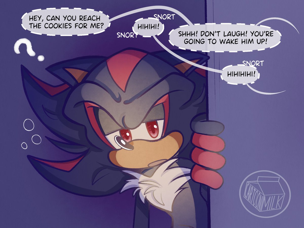 Cart00nMilk's tweet photo. #Sonadow / #Shadonic 

SUPER BABY AU - Midnight Snack (1/2) https://t.co/BQQevhXaeY
