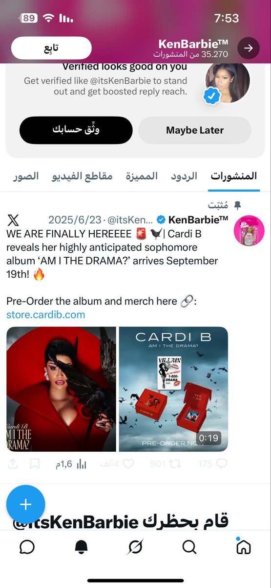 barbz for life tweet media