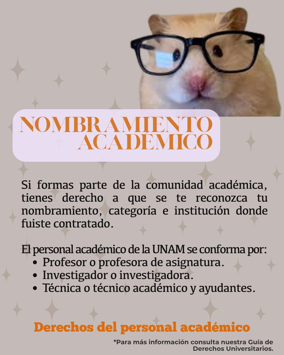 UNAMDDU's tweet photo. 🤓🧐La comunidad académica de la UNAM necesita derechos que le permitan desarrollar su labor con libertad, igualdad y respeto. #unam #defensoríaunam #derechosuniversitarios https://t.co/HGDCQ4XWQC