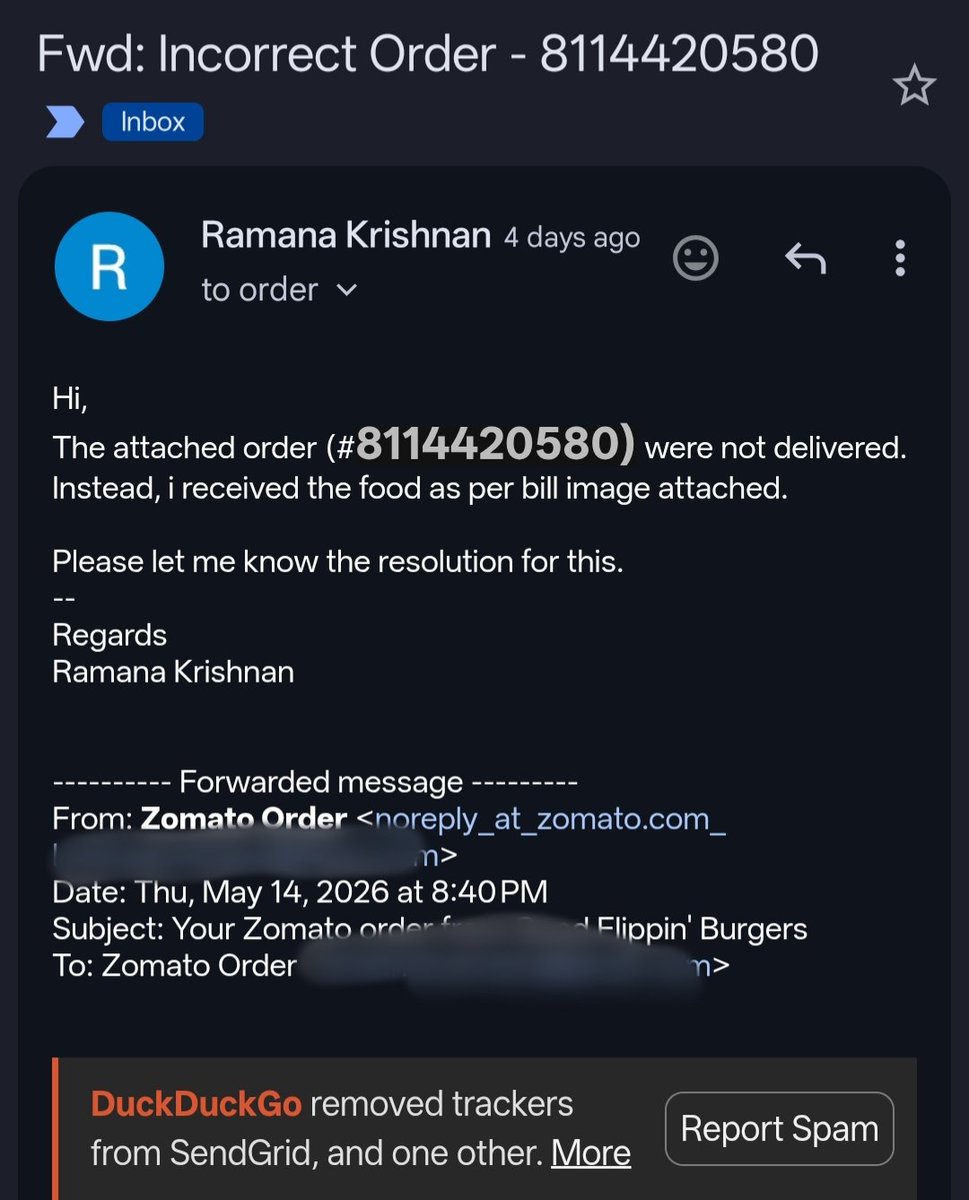 RamanaKrish's tweet photo. A string of about 10 templatey emails end with another automated review without resolution. (4/4) https://t.co/OXyregQOYa