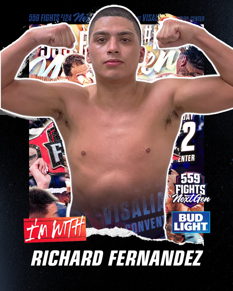 559Fights's tweet photo. 559 Fights Flyweight Showdown!! 

559 Fights 124 - "Next Gen 3" MMA Live @ Visalia Convention Center features a 125-pound bout between Richard Fernandez and Ryan Rutledge on Friday, May 22 at the Visalia Convention Center. 

Tickets on sale now - https://t.co/dEJxRC0ULx https://t.co/JisHkhfnDs
