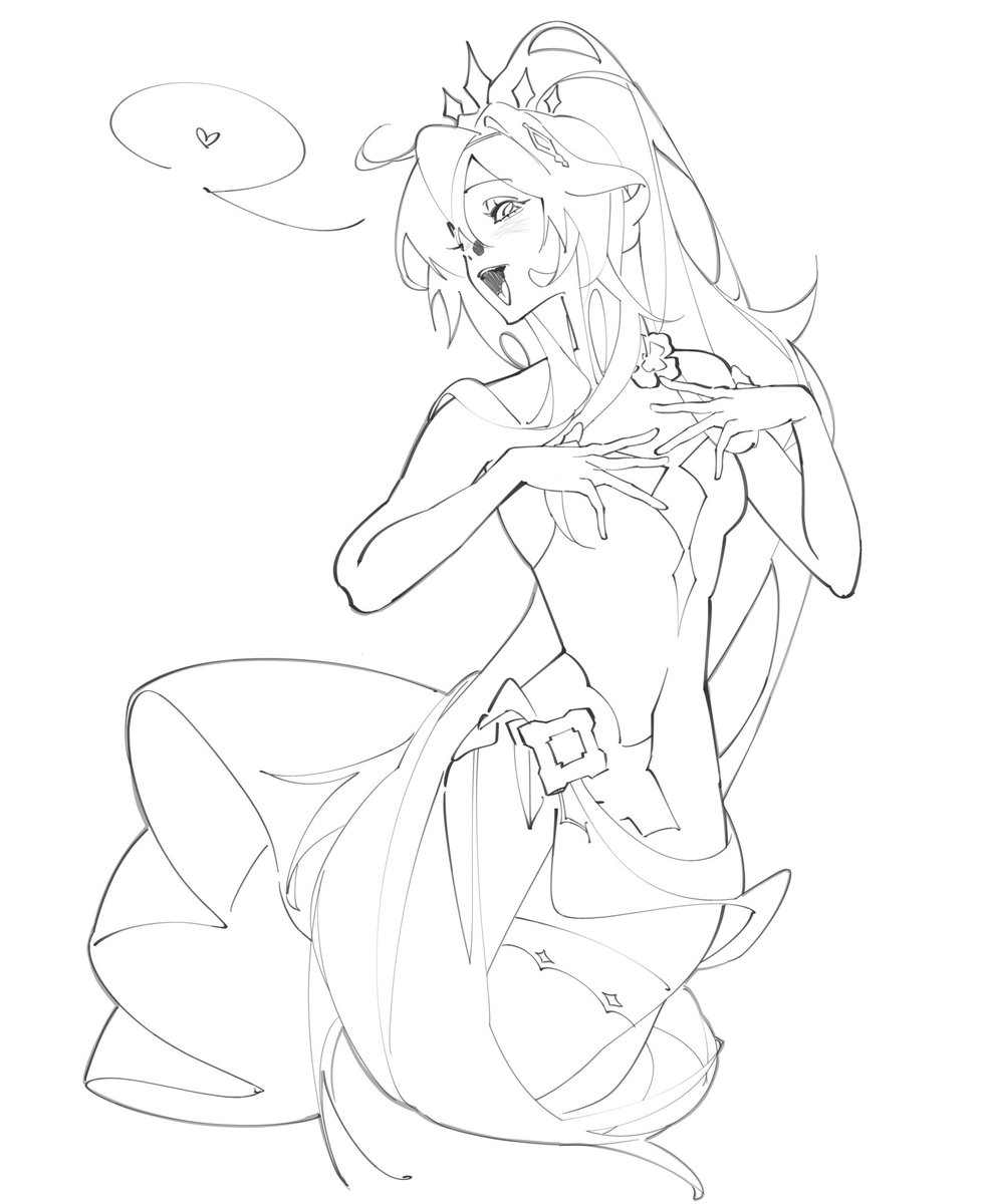 car7ots's tweet photo. Little doodle #Kiana #wip #hi3rd https://t.co/Zn3NpWd4zc