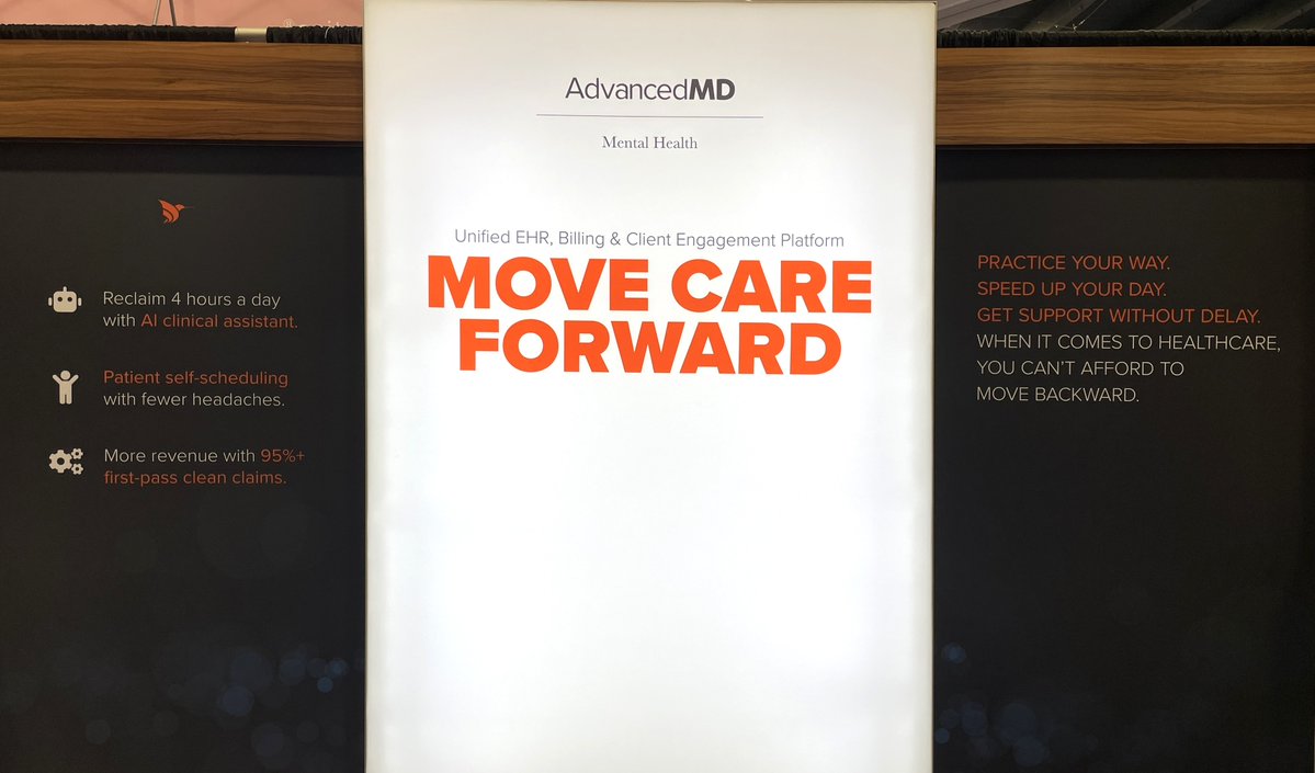 advancedmd's tweet photo. If you're at the @APApsychiatric's Annual Conference today in San Francisco, come by booth 1330. We can give you a demo of our solutions in action, including our AI Clinical Assistant charting capabilities. We also have treats and giveaways to share, so stop by &amp; say hello 👋 https://t.co/qfGQGcVFne