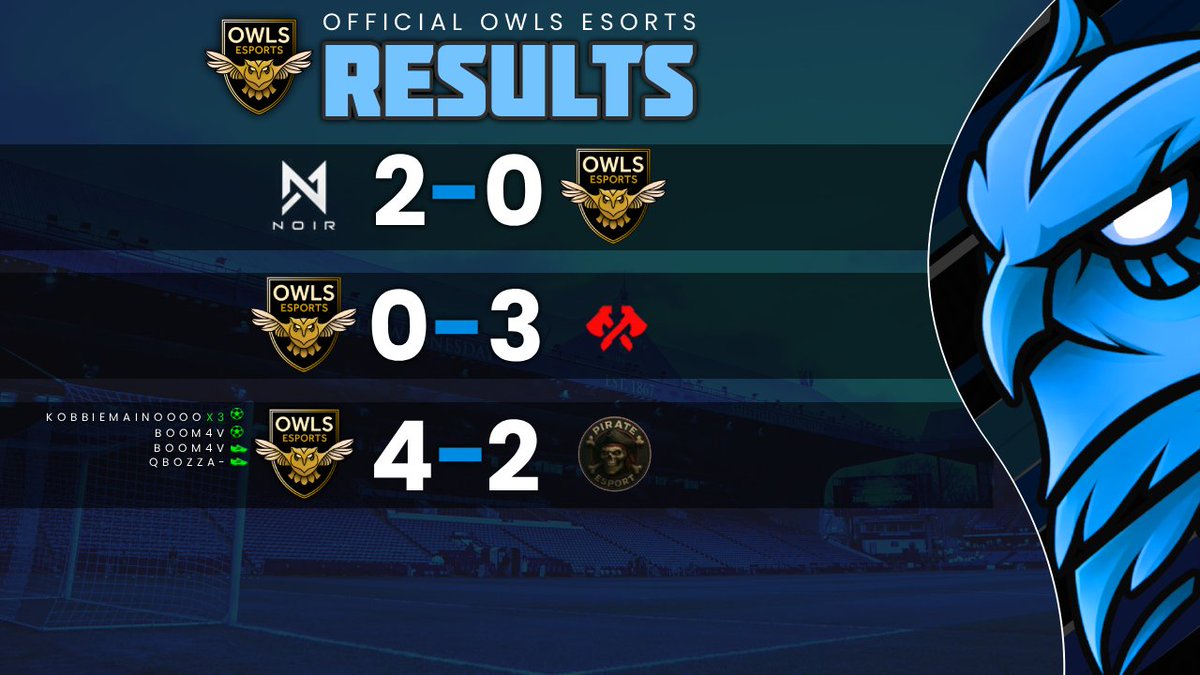 OWLSEsportsX's tweet photo. Thursdays 14/05/26 results https://t.co/dJtXmeK2uC