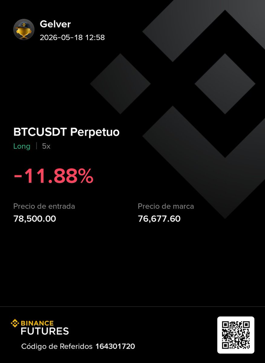 GelverV's tweet photo. @TradingLatino Y para abajo y para abajo https://t.co/8bOFP3qarw