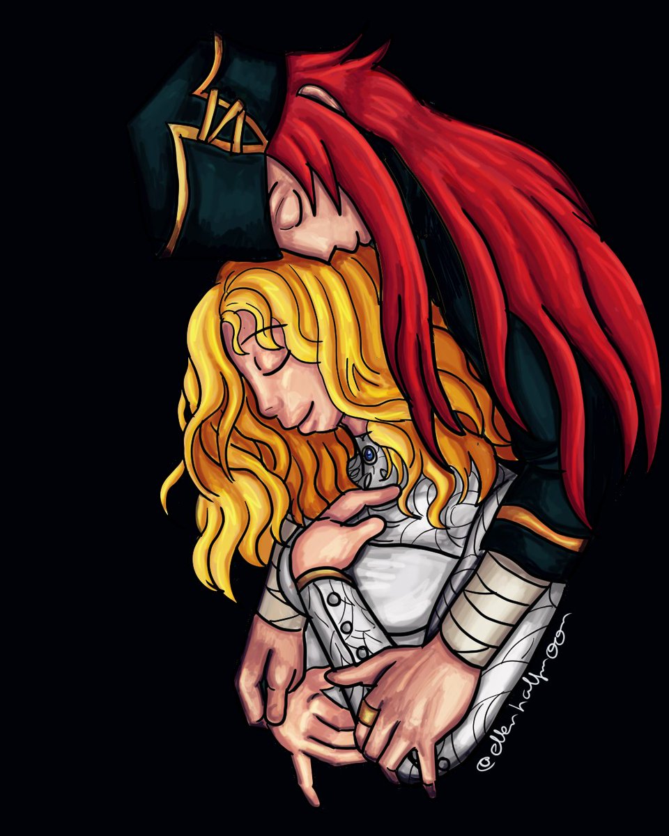 ellenhalfmoon's tweet photo. No AI. Made on Clip Studio Paint with love for Fire Emblem The Sacred Stones and Joshua and Natasha in particular https://t.co/nbQ3BMc4X0