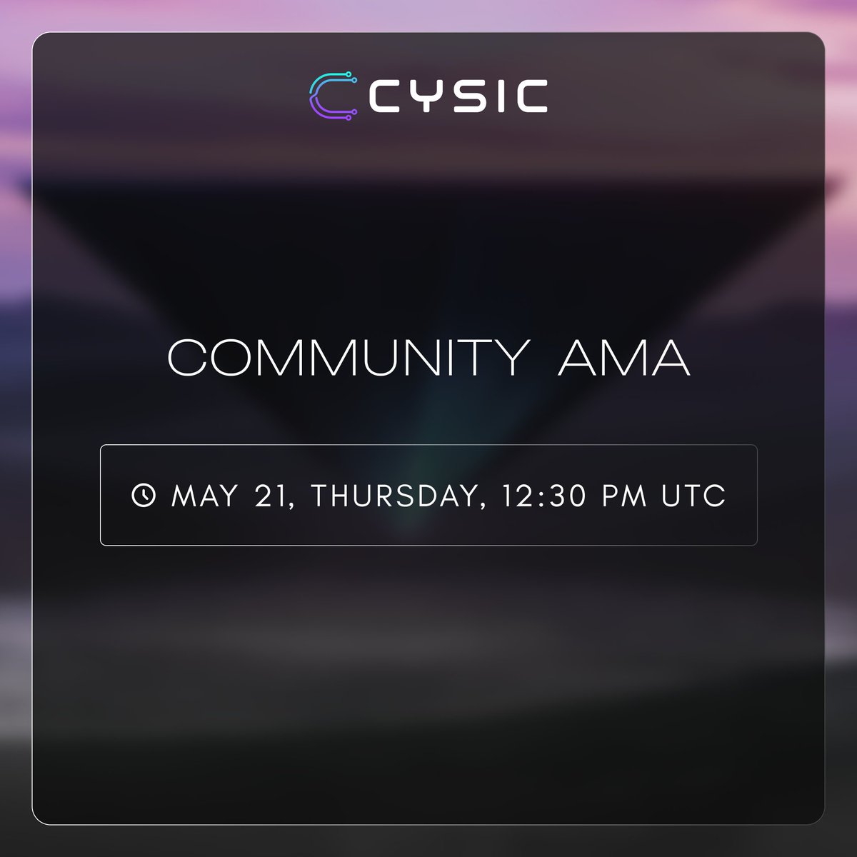 cysic_xyz's tweet photo. We’ve got a lot to share in this Thursday’s biweekly AMA.

Get early updates on DogeBox1, CyOps, and the latest in our zkVM development.

📅 May 21st, 12:30 PM UTC

Set your reminder 👇 https://t.co/J3jJIstpSl