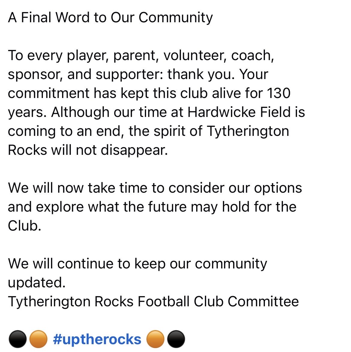 Tytherington Rocks FC tweet media