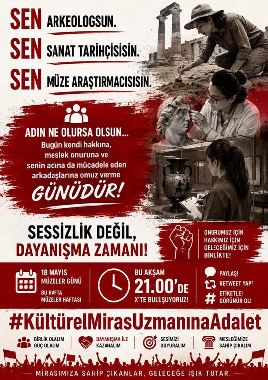 kinebager's tweet photo. Kültürel miras uzmanları hakkını istiyor. https://t.co/8gR5UKV97x