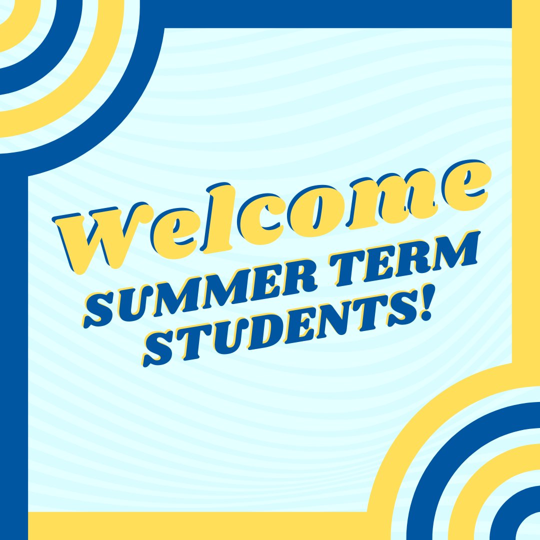 MTSU_SOJSM's tweet photo. The summer term starts today! Summer classes are a great way to stay on track to graduate on time, so be sure to talk to your advisor about them!

#mtsu #sojsm https://t.co/Buyak32Ngx