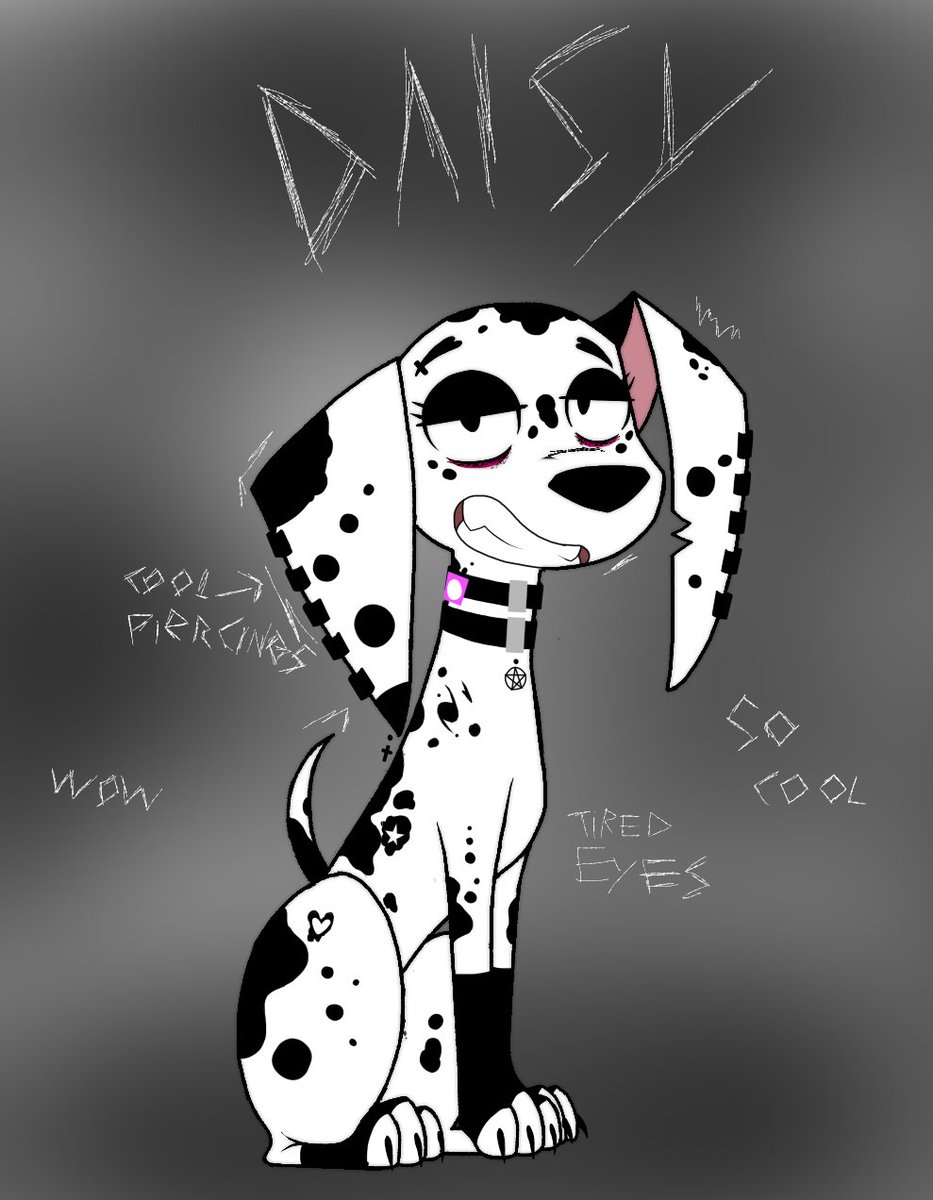 MissFoxington's tweet photo. @NotAnkha heres my goth doggo daisy https://t.co/H4pVnCvRI8