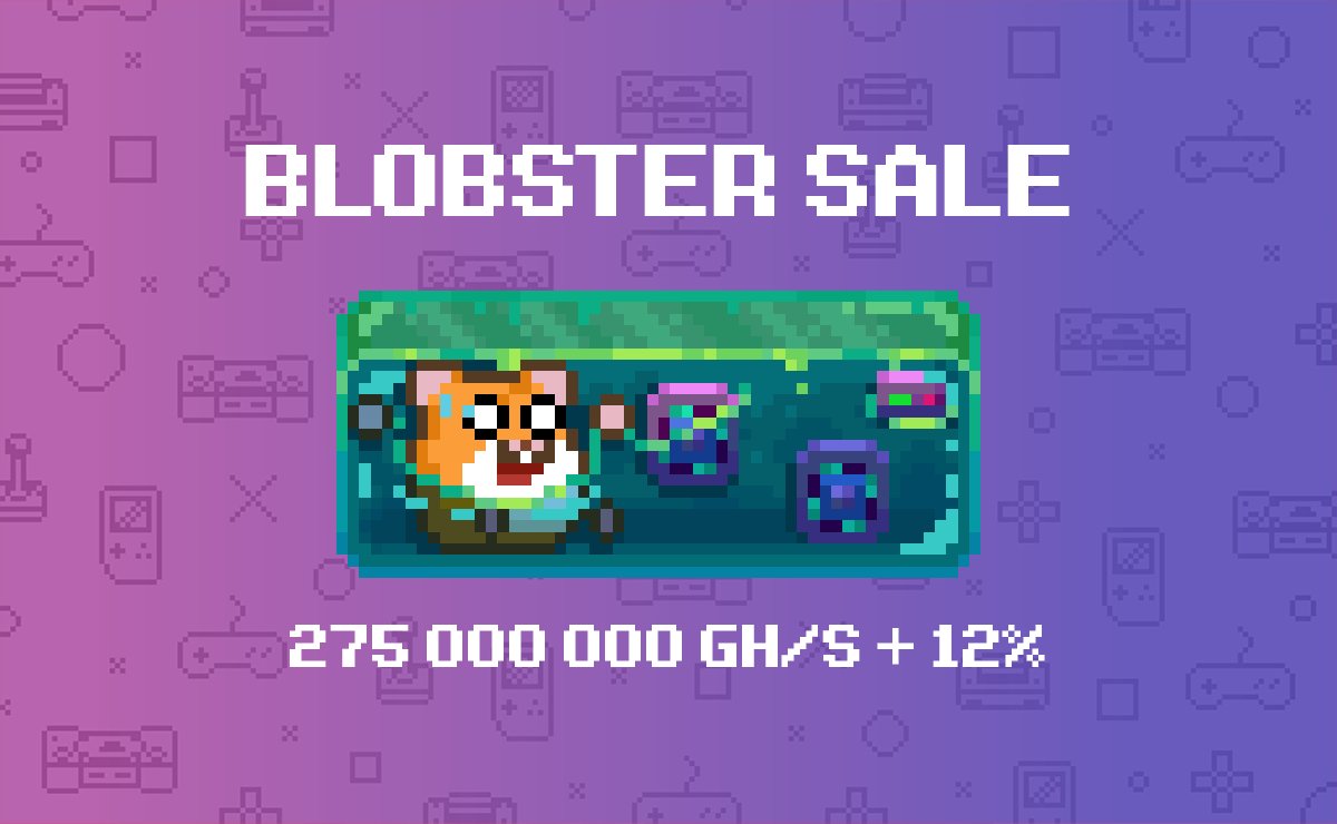 rollercoin_com's tweet photo. 🚨 CALLING ALL BLOBSTER HOLDERS
This is a limited-access deal… and not everyone gets it

🧩 The puzzle gave you the start. Now it’s time to evolve
Reach Unreal with 35 000 000 000 Gh/s + 120% bonus

Push your Blobster further and unlock its true potential!

👉 Get your personal offer: https://t.co/R1cIrDvdZC