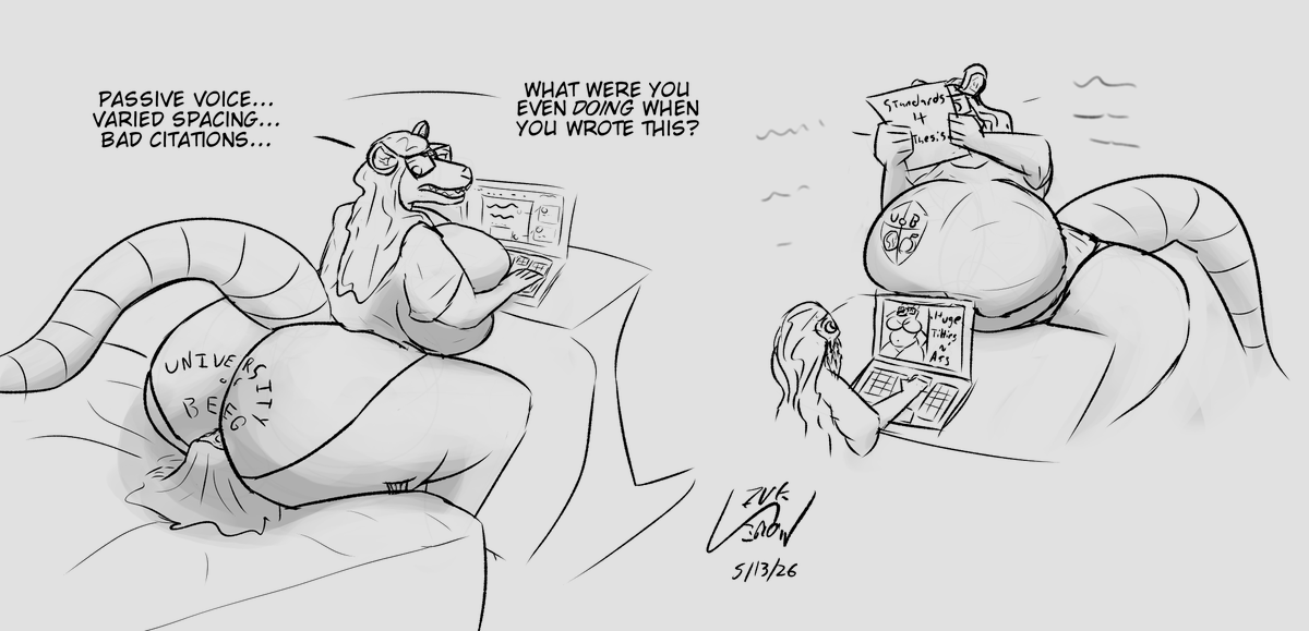 NotLiveIron's tweet photo. Got a lot of thesis stuff to do, and had possum on the mind. My degree is nearly done, but finalizing it involves some expensive travel to gatorland.
I appreciate any support people can offer. C*mms are still open, and my linktree has other options (with early/exclusive stuff). https://t.co/eg6orBk87A