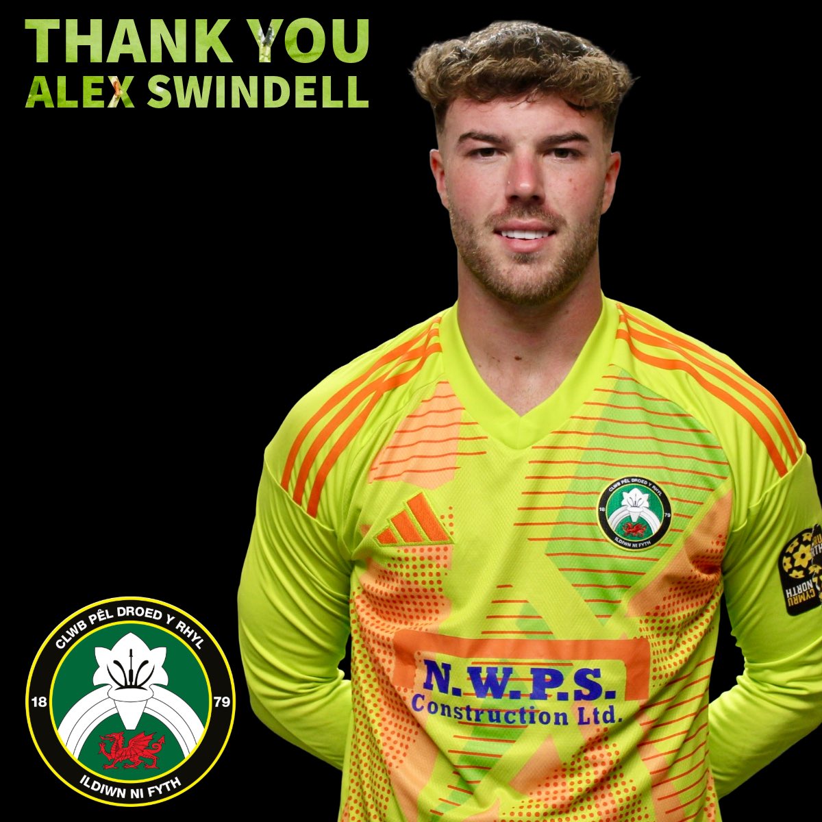 rhylfc's tweet photo. Thank You, Alex 🧤🤍

Everyone at CPD Y Rhyl 1879 thanks Alex Swindell for his outstanding contribution. Despite an offer to stay, Alex moves on for a new challenge,with our full respect.

That huge late save vs Barry in the JD Welsh Cup QF will live long in the memory. https://t.co/IecbcVwzQW