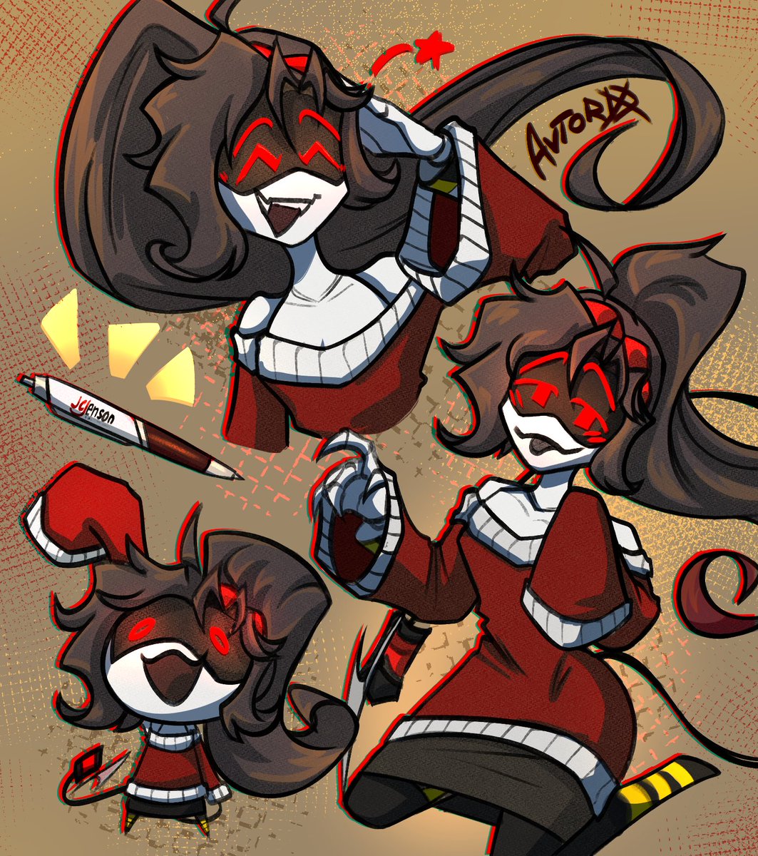 Avtor_D's tweet photo. Sketch page for @A2Zeroo 
Also commission still open!
#MurderDrones https://t.co/GdWjzm4xAh