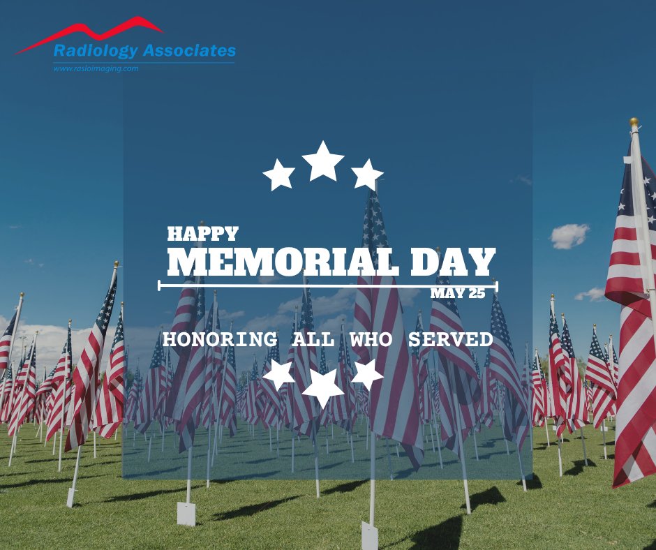 rasloimaging's tweet photo. Happy Memorial Day!
Today, we pause to remember and honor the heroes who made the ultimate sacrifice.
#MemorialDay #HonorOurHeroes #GratefulNation #NeverForget https://t.co/3y2MmlbMkF