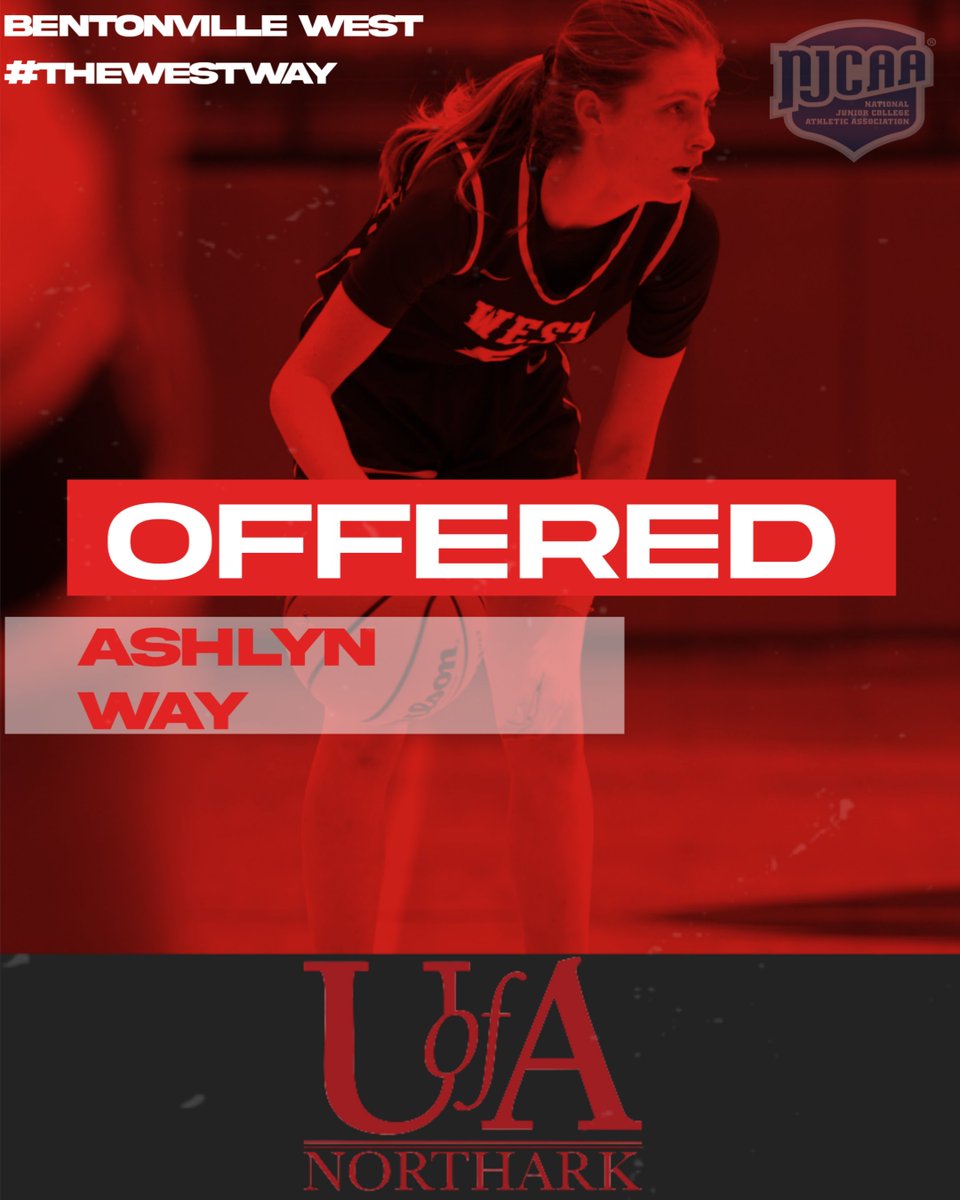 BWHS_WBB's tweet photo. Congratulations to Senior Guard Ashlyn Way on her offer from North Arkansas College! Ashlyn has been a leader throughout her entire career in our program, which began at Grimsley Junior High.  She also carries a 4.0 GPA and 25 ACT. We are so proud of you! #TheWestWay https://t.co/CNGB6nrVPj