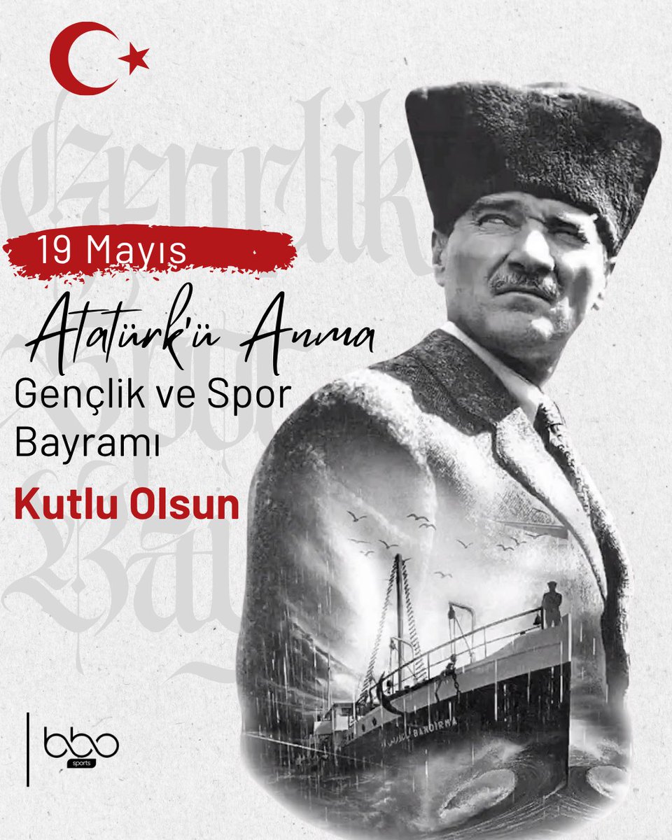 bbosports's tweet photo. “Ey yükselen yeni nesil, gelecek sizindir. Cumhuriyeti biz kurduk; onu yükseltecek ve sürdürecek sizsiniz.”

-Ulu Önder Başkomutan Gazi Mustafa Kemal Atatürk

🇹🇷19 Mayıs Atatürk'ü Anma, Gençlik ve Spor Bayramımız kutlu olsun! https://t.co/GLakLZKn8R