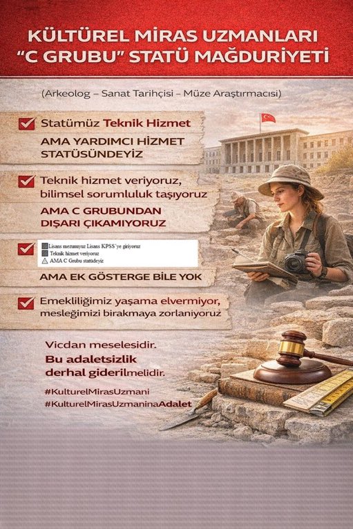 kinebager's tweet photo. Kültürel mirasımızı geleceğe taşıyan müzeciler haklarını arıyor https://t.co/8pcUGiR3v0
