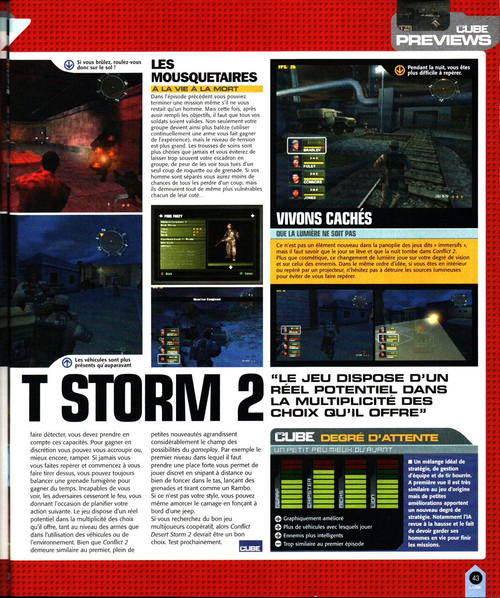 AllmightoFranky's tweet photo. La #GameCube de #Nintendo à l'honneur avec ses 24 ans en France le 3 mai!Ce soir #ConflictDesertStorm2!La preview dans le mag #TotalCube,et le test "Jeu du mois" dans #NLMO avec la belle note de 8,5/10!Un super bon jeu!A demain pour un autre jeu GC!#retro #retrogaming #oldschool https://t.co/fdcCtJ3r9u