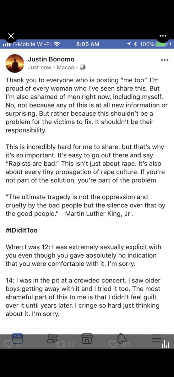 slayabidesd0tl's tweet photo. Holy fuckin shit what a pig. Imagine typing that out and hitting send. “I finished anyway” Absolutrly revolting stuff . The other one I picture him blocking the door way until she agreed to bang him one last time. AND HE WAS PRAISED FOR THIS. Me too was wild times. https://t.co/9SKvVwYILV