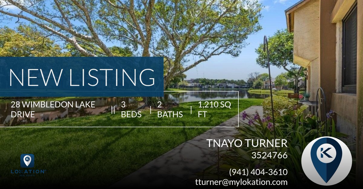 tturneragent's tweet photo. 📍 New Listing 📍 Take a look at this fantastic new property that just hit the market located at 28 Wimbledon Lake Drive 222 in Plantation. Reach out here or at (941) 404-3610 for more information!

Listed by Payton J Vanar... https://t.co/7YnaP0cX9o https://t.co/Lzije4tAeg