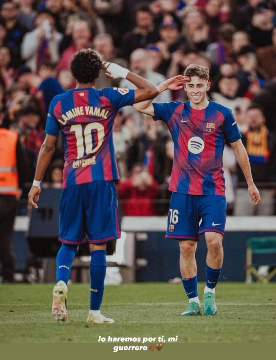 ManagingBarca's tweet photo. 🚨📲 Lamine Yamal on IG: "We will do it for you, my warrior." https://t.co/Kl2Pa9RSMC