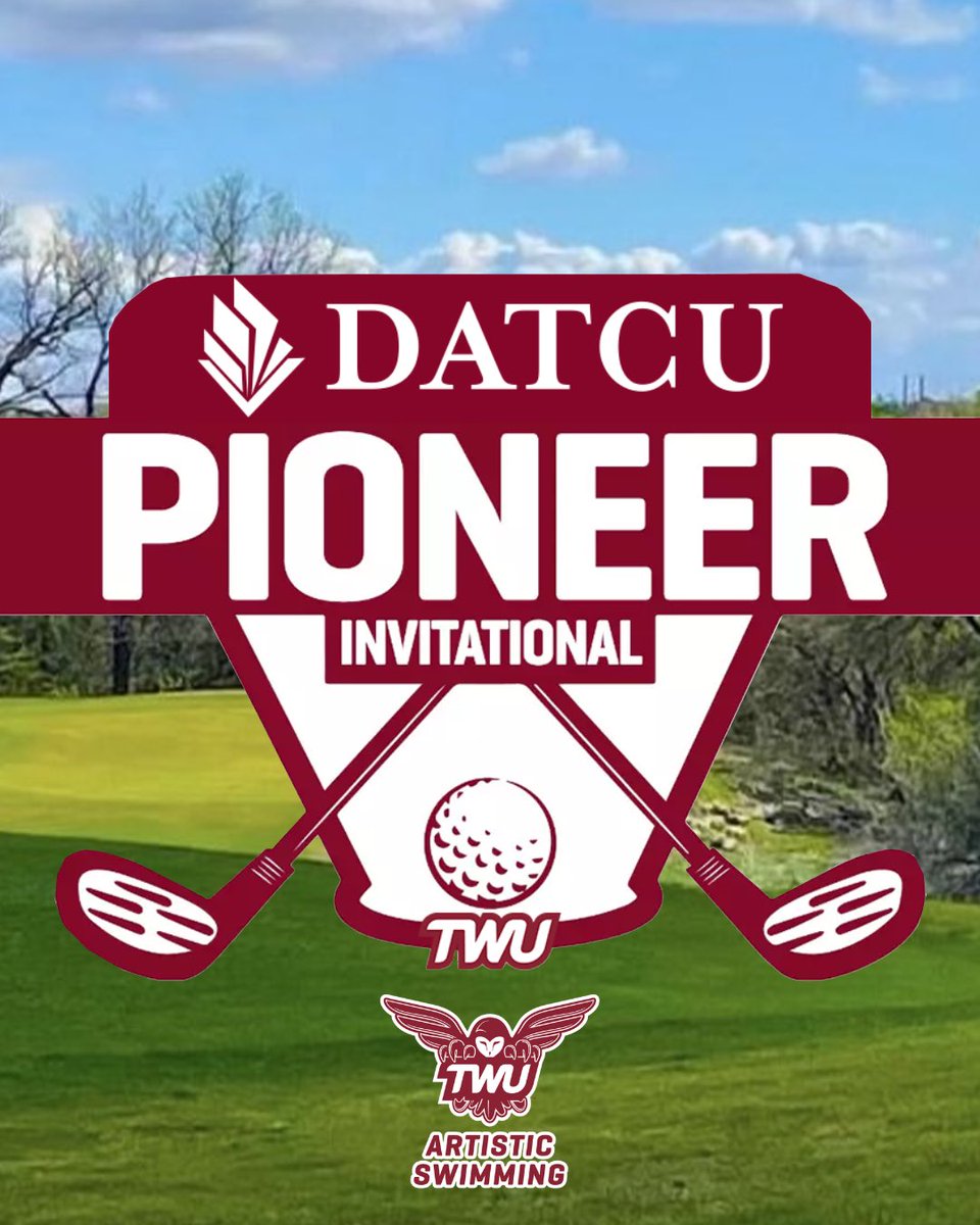 twuartisticswim's tweet photo. 𝗙𝗨𝗟𝗟 𝗢𝗙 𝗚𝗥𝗔𝗧𝗜𝗧𝗨𝗗𝗘 🫶

On this Maroon Monday, we want to say a 𝗛𝗨𝗚𝗘 𝗧𝗛𝗔𝗡𝗞 𝗬𝗢𝗨 to all of our golfers at the 2026 Pioneer Invitational and another 𝗛𝗨𝗚𝗘 𝗧𝗛𝗔𝗡𝗞 𝗬𝗢𝗨 to our title sponsor DATCU! 

Thank you all for your support of TWU! https://t.co/w9X3mfrqZj