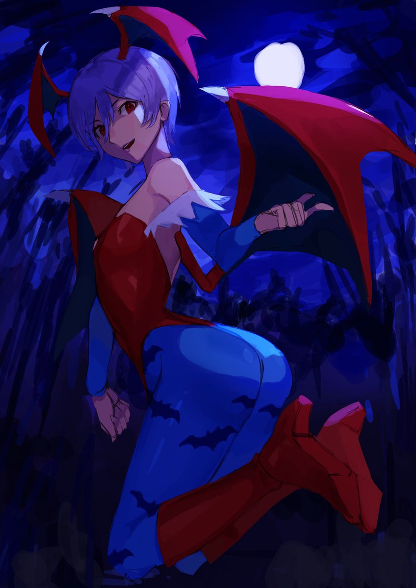 Framotiv's tweet photo. Lilith, Darkstalkers Saga. https://t.co/xM4VF9hJW3
