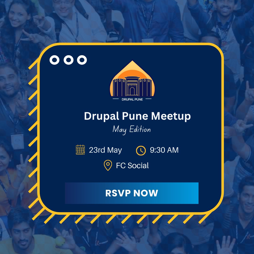 drupalcamppune's tweet photo. Big thanks to @ReadingRoom  for sponsoring this month’s Drupal Pune Meetup 🙌

📍 Venue: FC Social
📢 RSVP now - https://t.co/pQ7fHmAX1f

See you all there 💙

#DrupalIndia #DrupalPune #DAP #Meetup #OpenSource https://t.co/ULNQwF6vSi