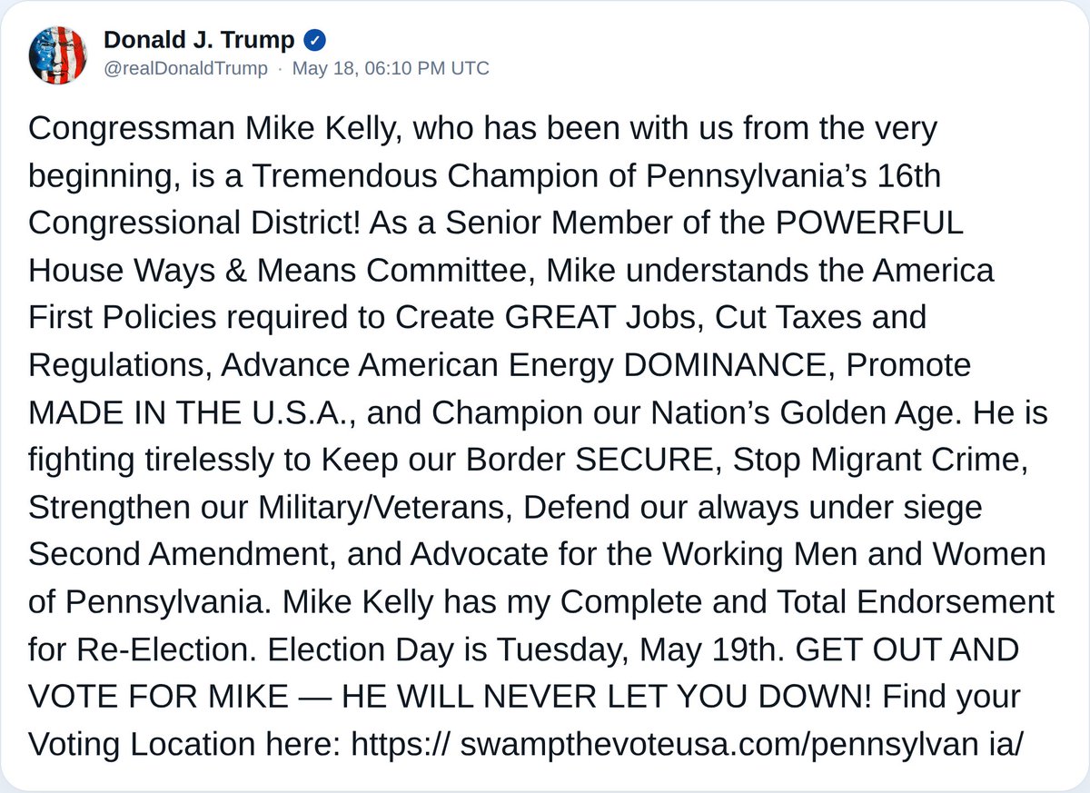 Trump Truths tweet media