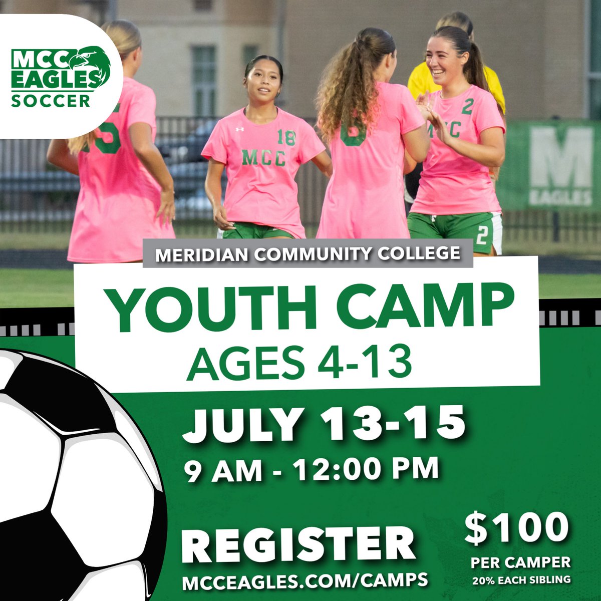 MCCEaglesWSOC's tweet photo. Annual Youth Camp! https://t.co/Xv7fxyvZHr