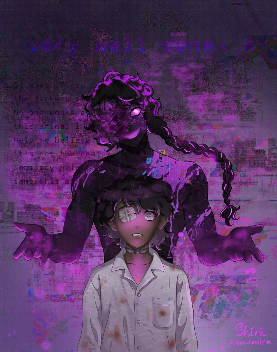 shiruheartfilia's tweet photo. "So what if you can see the darkest side of me?
No one would ever change this animal I have become
Help me believe, it's not the real me
Somebody help me tame this animal..."

#qsmp2 #ashswag #ashswagfanart https://t.co/8YIVQVZlbK