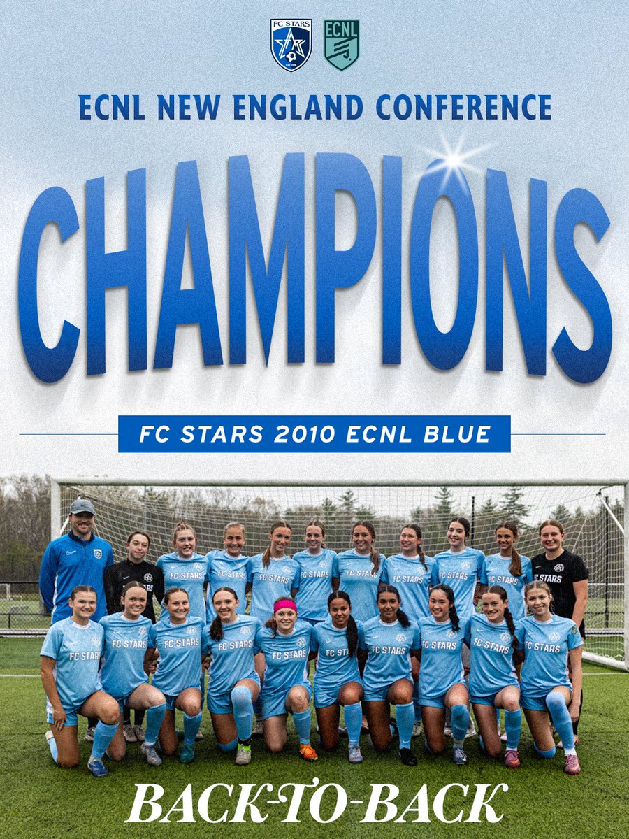 starsofma's tweet photo. Congratulations to our 2010 ECNL team - back to back New England Conference Champions! Amazing accomplishment for players and staff! ⚽️⭐️👏 https://t.co/mMeQ2Mj8Gl