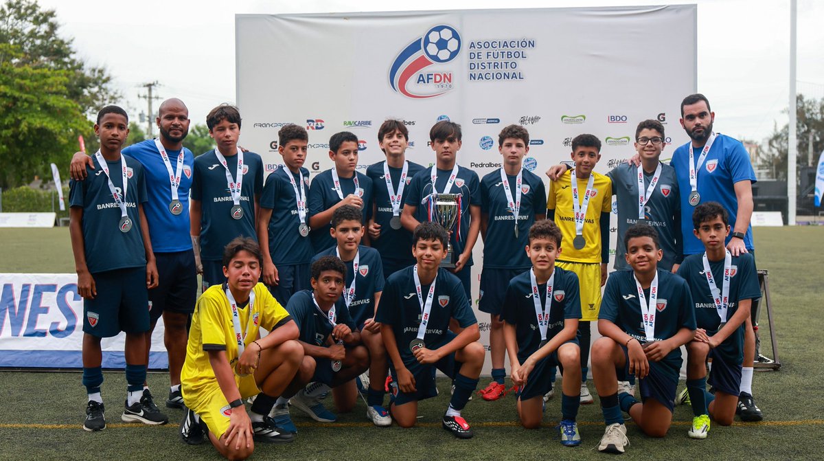 afdndo's tweet photo. ¡Un partido electrizante en la Final Categoría U14! ⚽️🤩✨

🏆 Campeones: Barca Academy RD 
🥈  Subcampeones: DV7 Academy https://t.co/cayPU1W8F5
